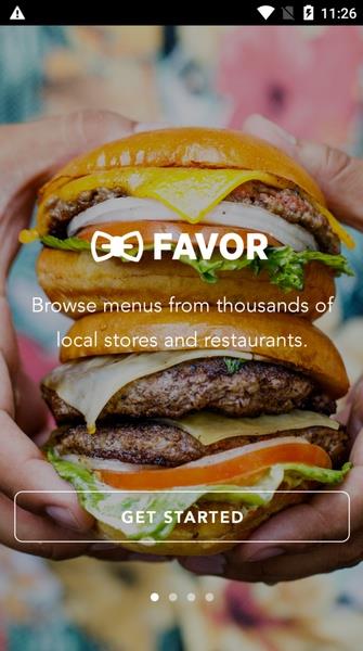 Favor: Texas Food Delivery Captura de pantalla 1