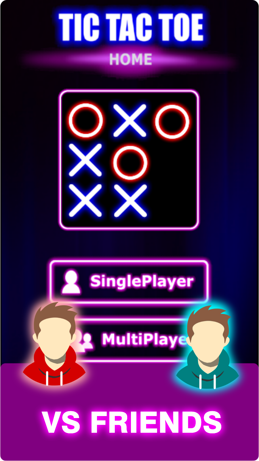 Tic Tac Toe Home : 2 Player XO Screenshot 4