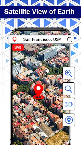 Earth Map Satellite: View Live Captura de pantalla 2