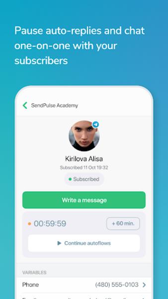 SendPulse Chatbots Screenshot 3