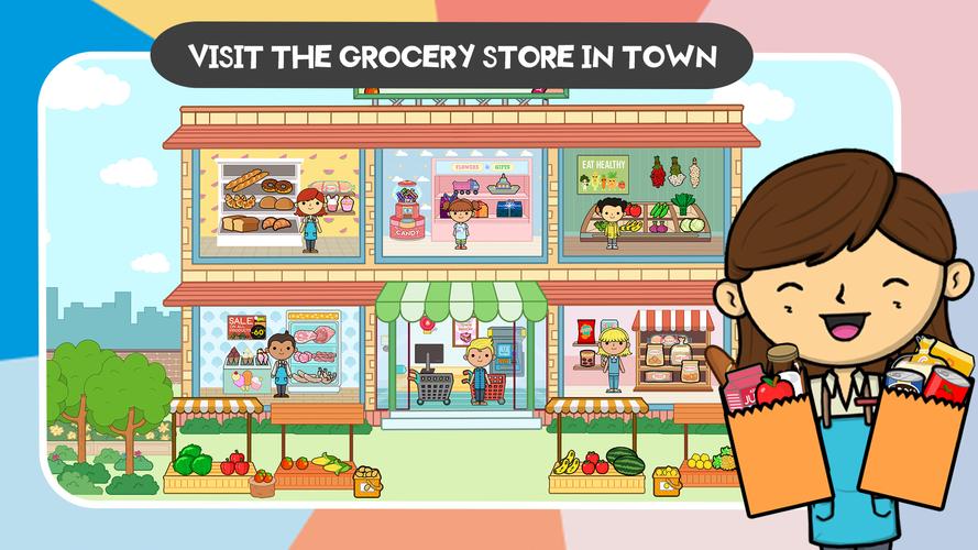 Lila's World: Grocery Store स्क्रीनशॉट 2