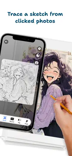 AR Draw Anime Trace Sketch AI Ekran Görüntüsü 2