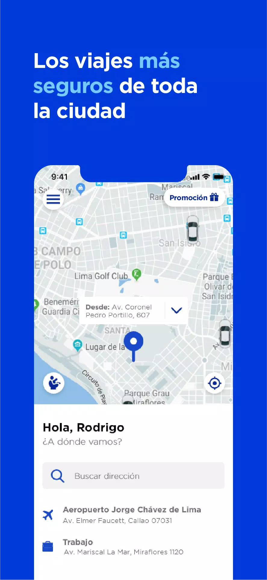 Directo, un app de taxi Ảnh chụp màn hình 2