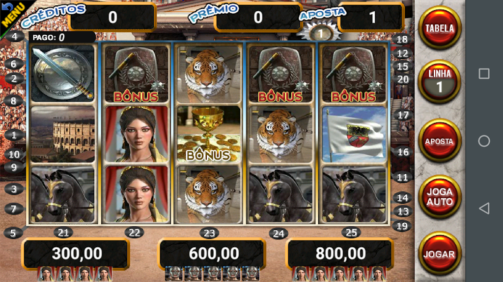 Gladiador Slot Caça Níquel Screenshot 1