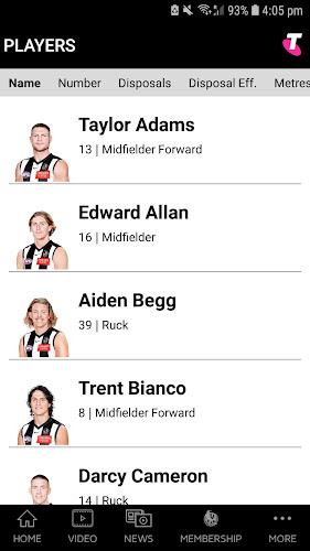 Collingwood Official App Captura de tela 3