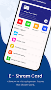 Shram Card Yojana Status Check Capture d'écran 1