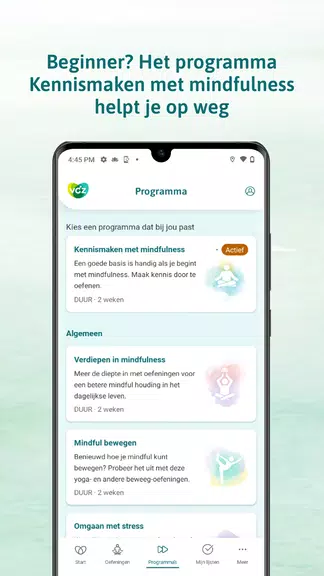 VGZ Mindfulness Coach Schermafbeelding 3
