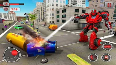 fire truck flying robot rescue Screenshot 1