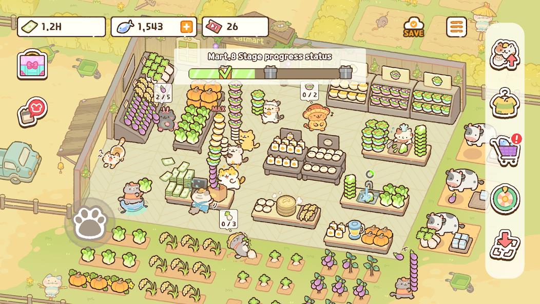 Cat Mart: Cute Grocery Shop Mod应用截图第4张