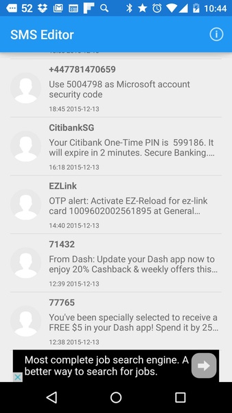 SMS Editor Скриншот 1