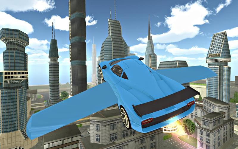 Flying Car Simulator Xtreme 3D Captura de tela 3