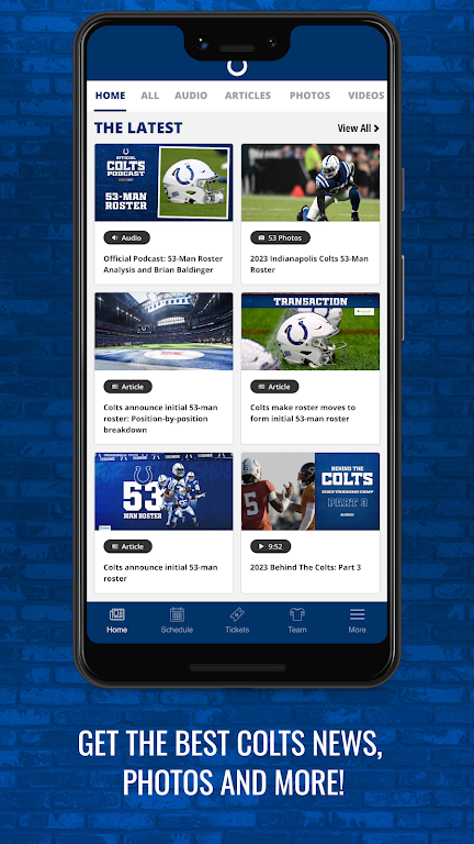 Indianapolis Colts Mobile Ekran Görüntüsü 2