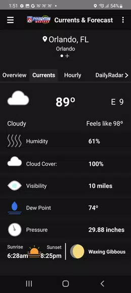 News 6 Pinpoint Weather - WKMG Ảnh chụp màn hình 3