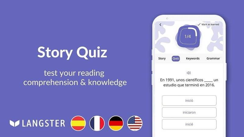 Learn Languages with Langster Capture d'écran 3