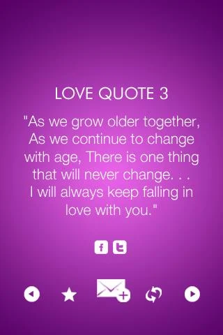 Love and Romance Quotes Captura de tela 2