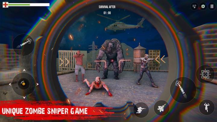 Sniper 3D Zombie: War Shooting Скриншот 3