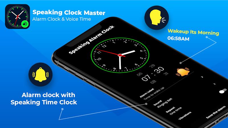 Speaking Clock - Talking Clock Screenshot 1