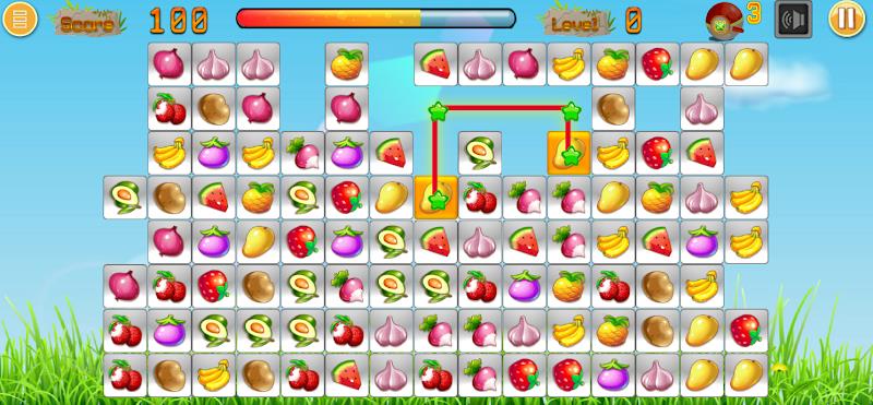 Link fruits - fruit match pair Ekran Görüntüsü 1