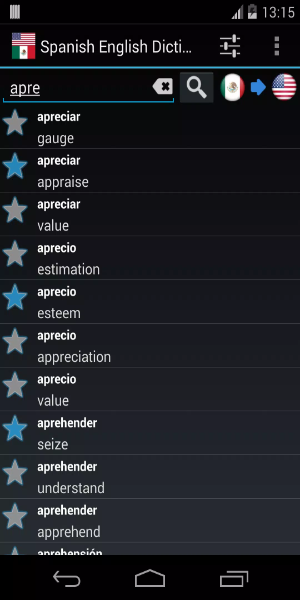 Offline Spanish English Dictionary应用截图第1张