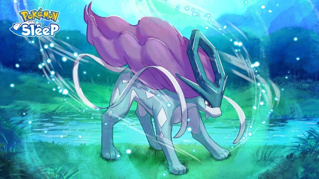 Participez à des recherches de rêve : Suicune arrive dans Pokémon Sleep