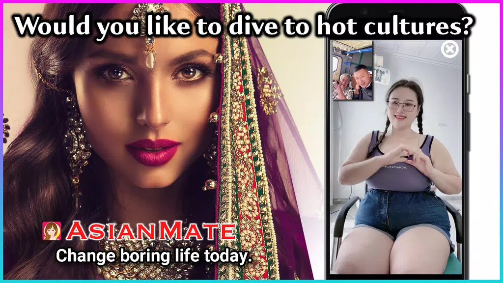 AsianMate - Live video chat Screenshot 1