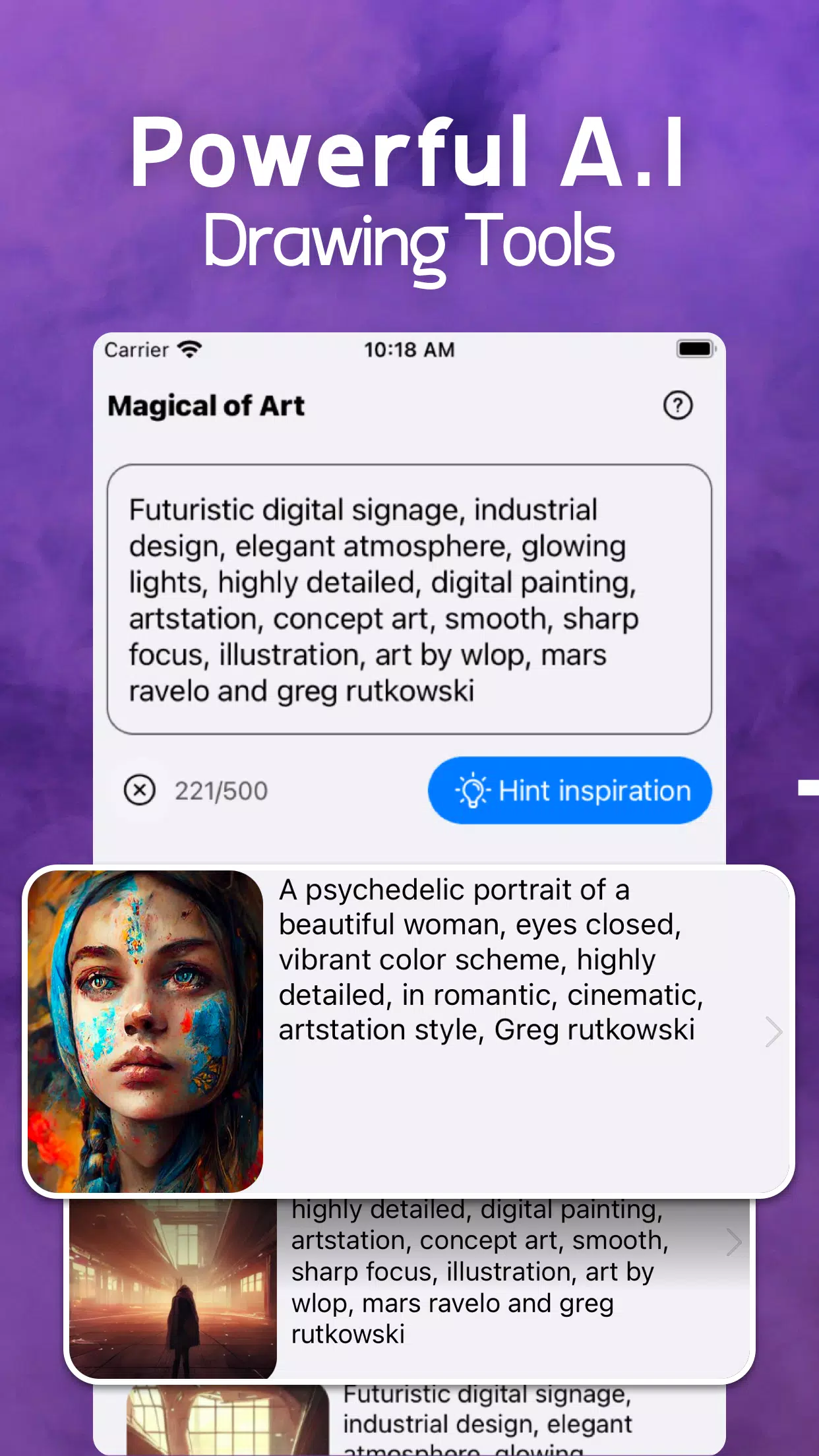 AI Generated Art Generator ภาพหน้าจอ 2