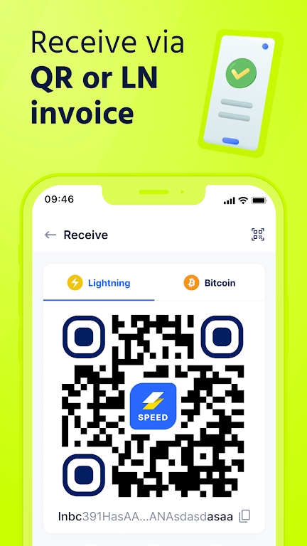 Speed Bitcoin Lightning Wallet Capture d'écran 4