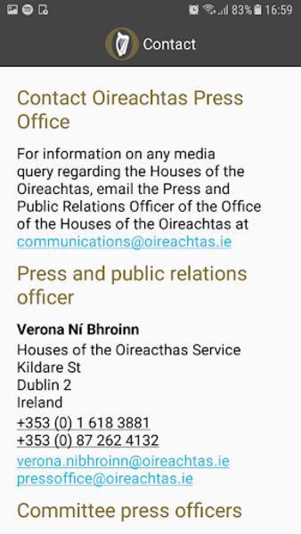 Oireachtas應用截圖第1張