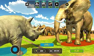 Wild Animals Kingdom Battle 스크린샷 3