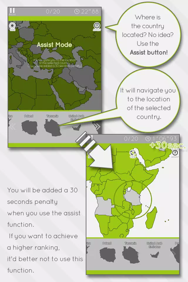 E. Learning World Map Puzzle ภาพหน้าจอ 3