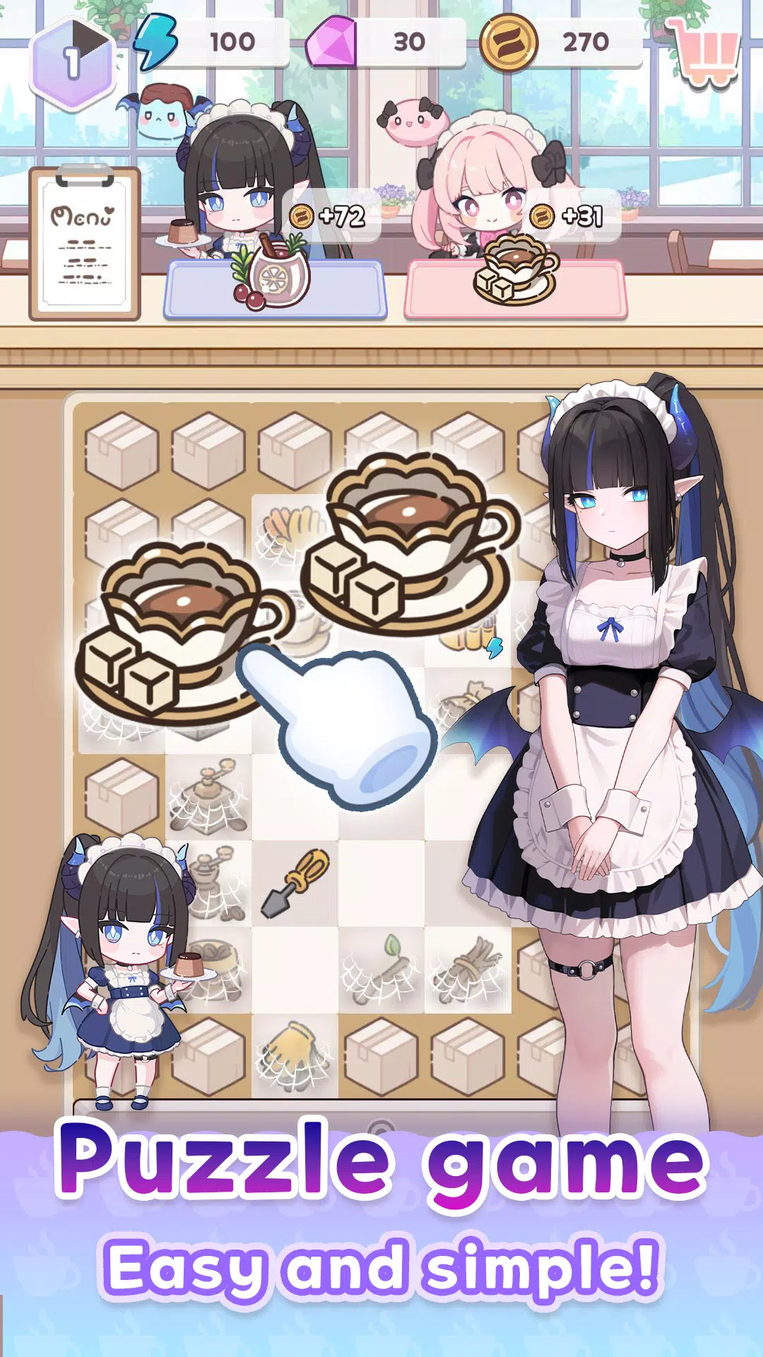 Merge Maid Cafe - Isekai Story Screenshot 4