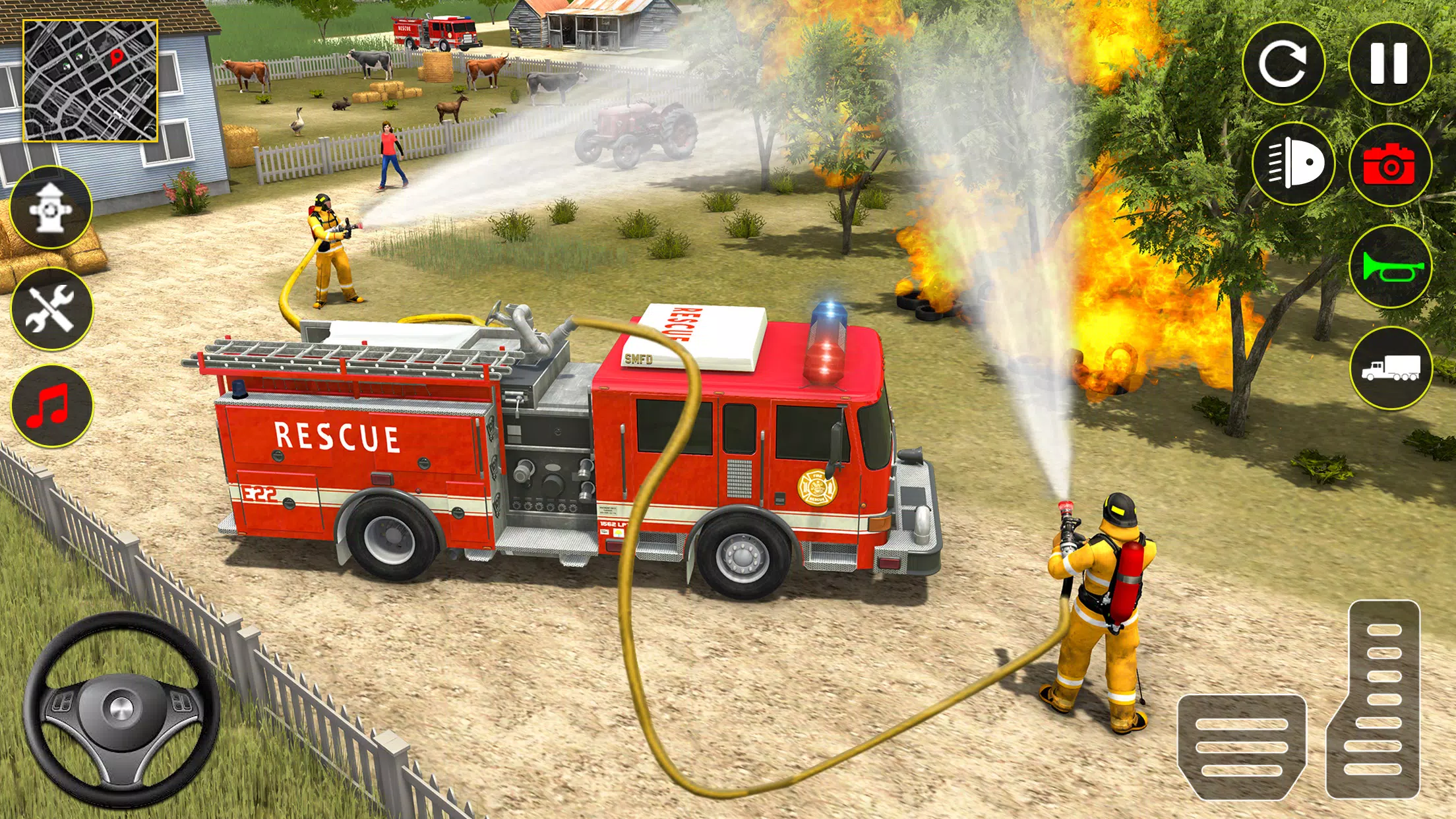 Fire Truck Rescue Sim Games 3d應用截圖第2張