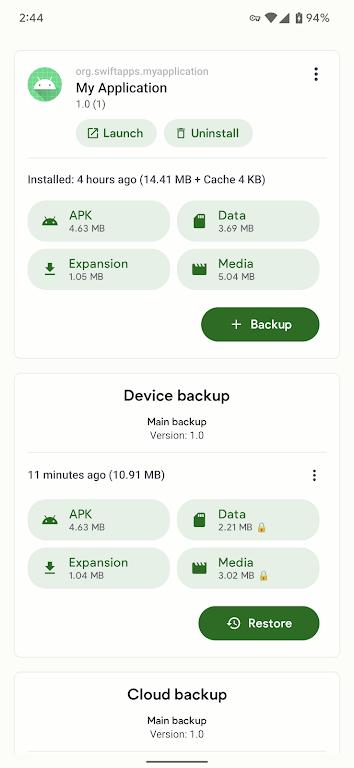 Swift Backup 스크린샷 1