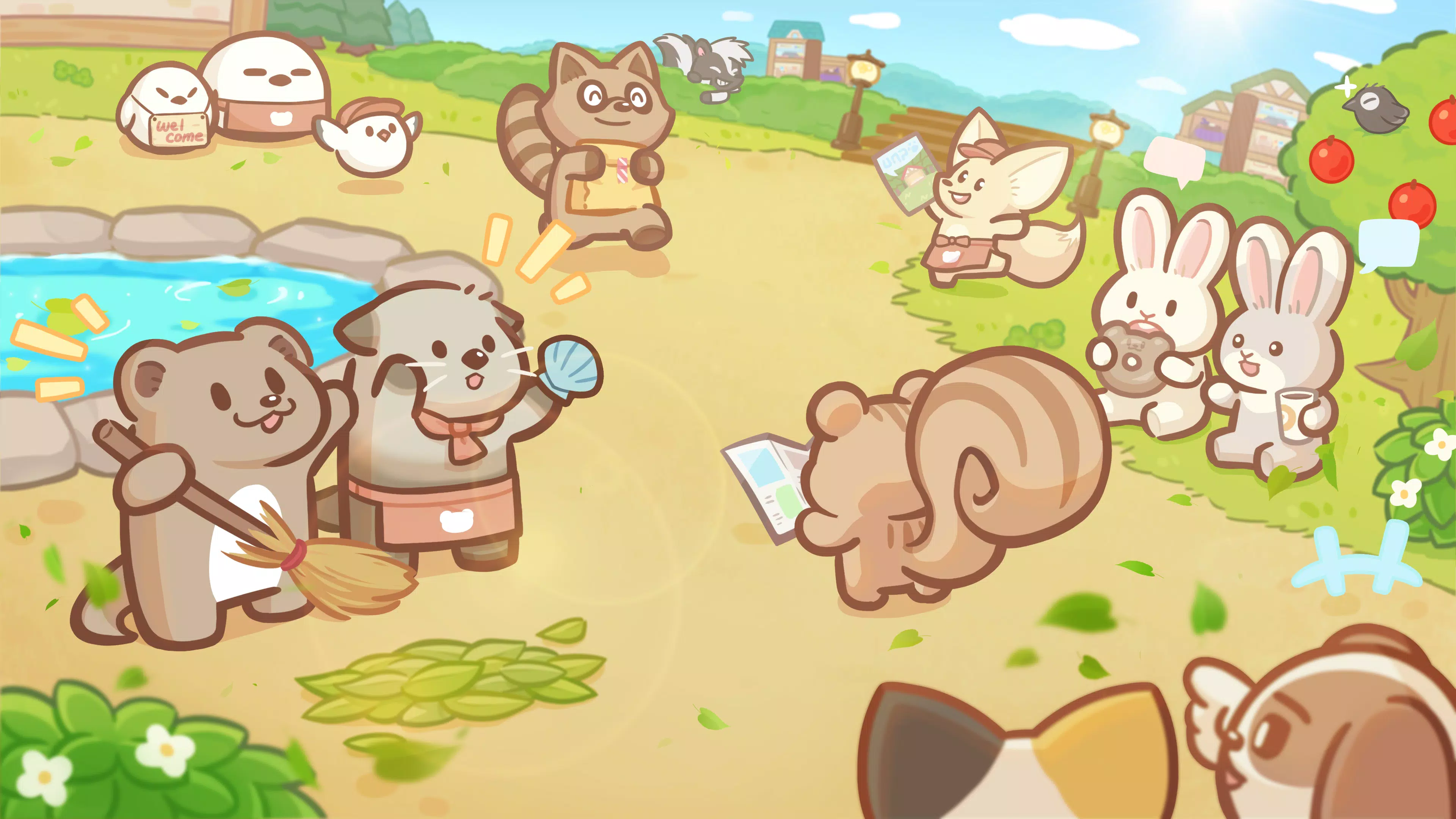 Welcome! Otter Town: cute game Zrzut ekranu 1