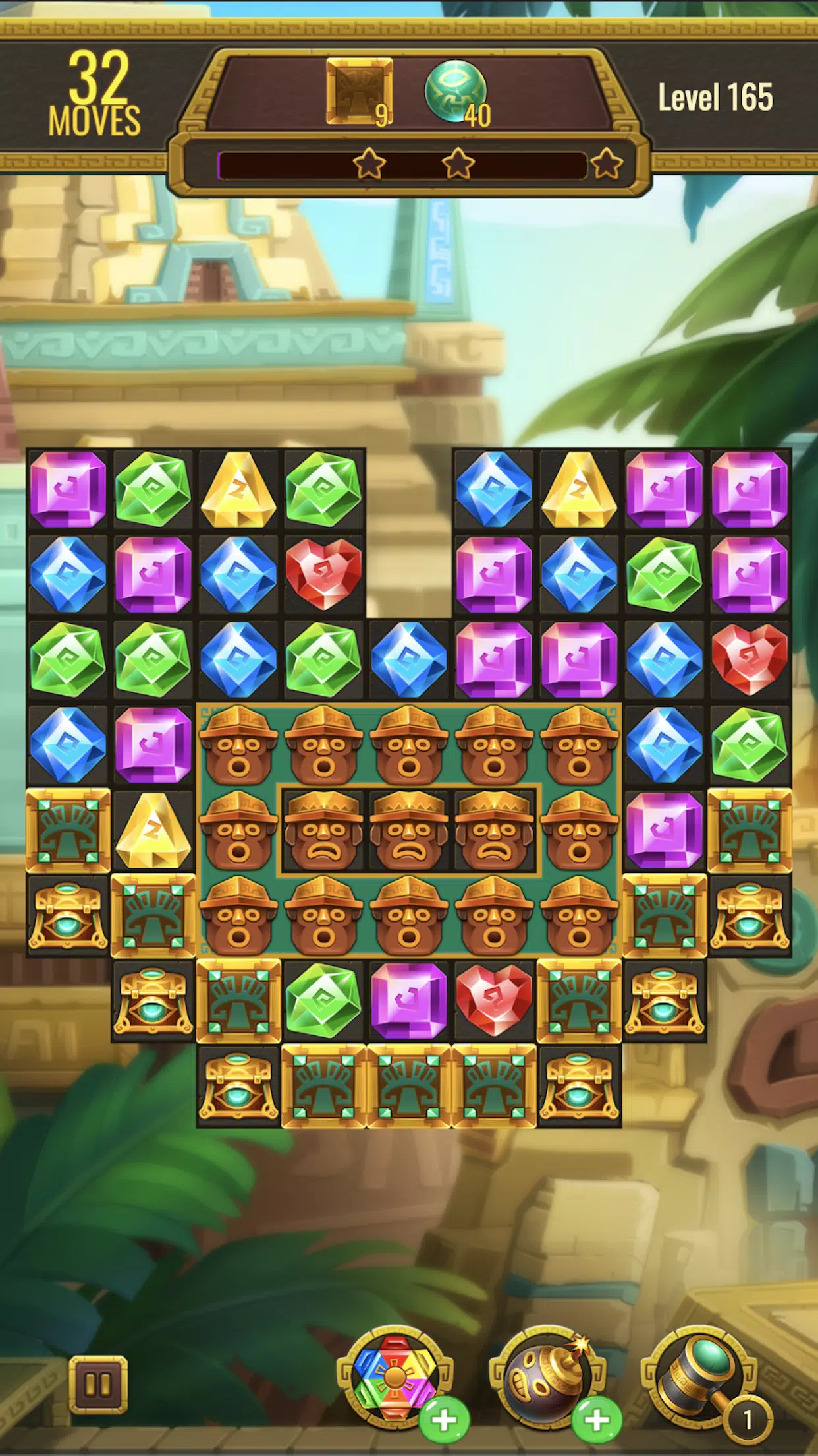 Jewels Maya Quest: Gem Match 3 Zrzut ekranu 3