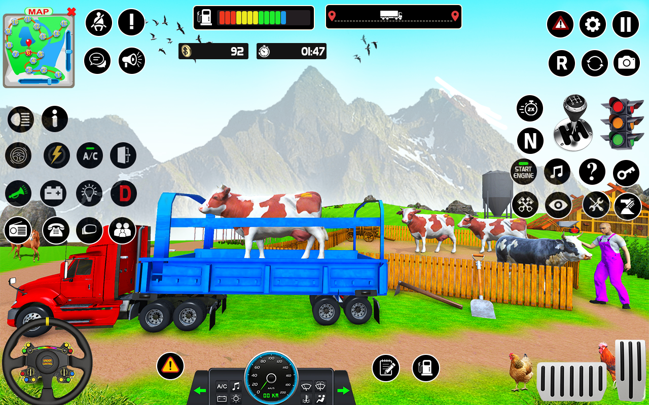 Animals Transport: Truck Games Schermafbeelding 1