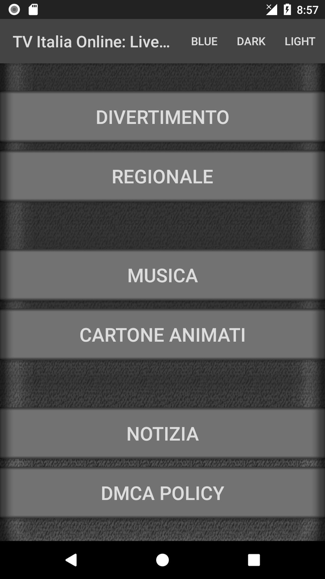 TV Italia Online Schermafbeelding 2