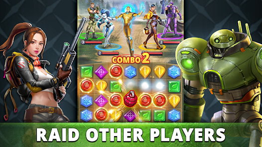 Puzzle Combat: Match-3 RPG Mod স্ক্রিনশট 1