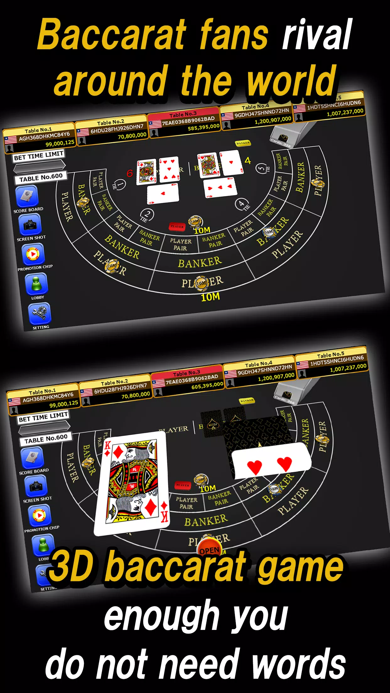 Global Gold Baccarat Captura de tela 2