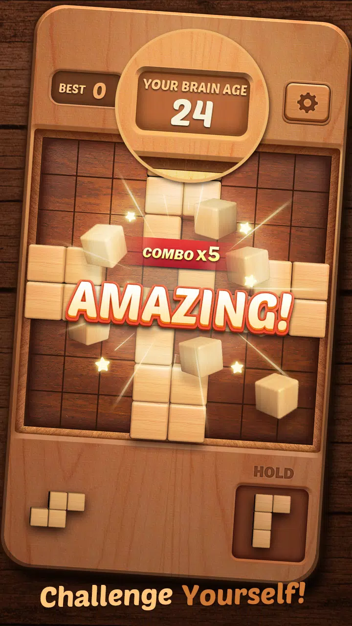 Wood Block Puzzle 3D Capture d'écran 3