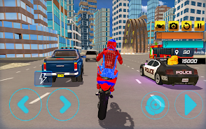 Superhero Stunt Bike Simulator Captura de tela 1