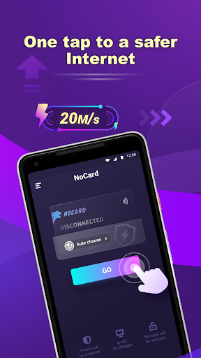 NoCard VPN - No Card Needed Schermafbeelding 1