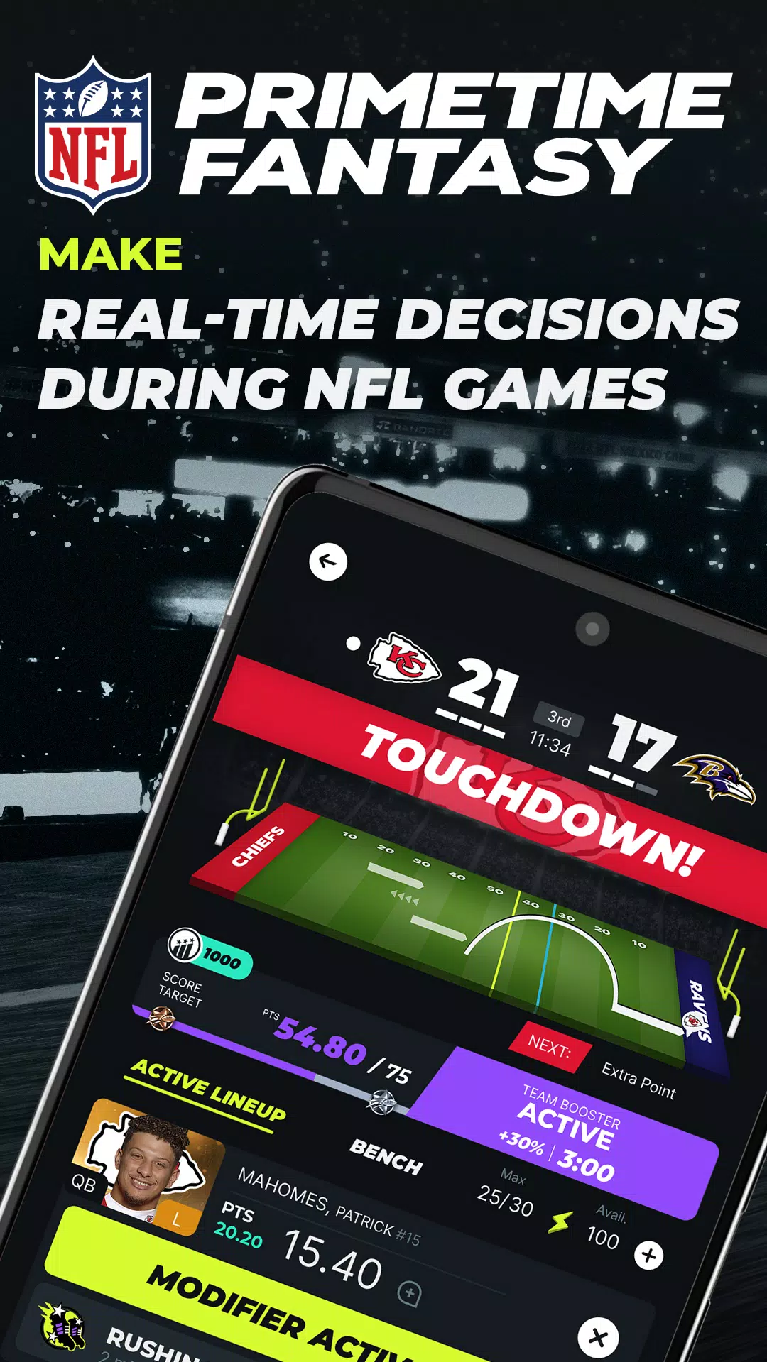 NFL Primetime Fantasy Скриншот 1