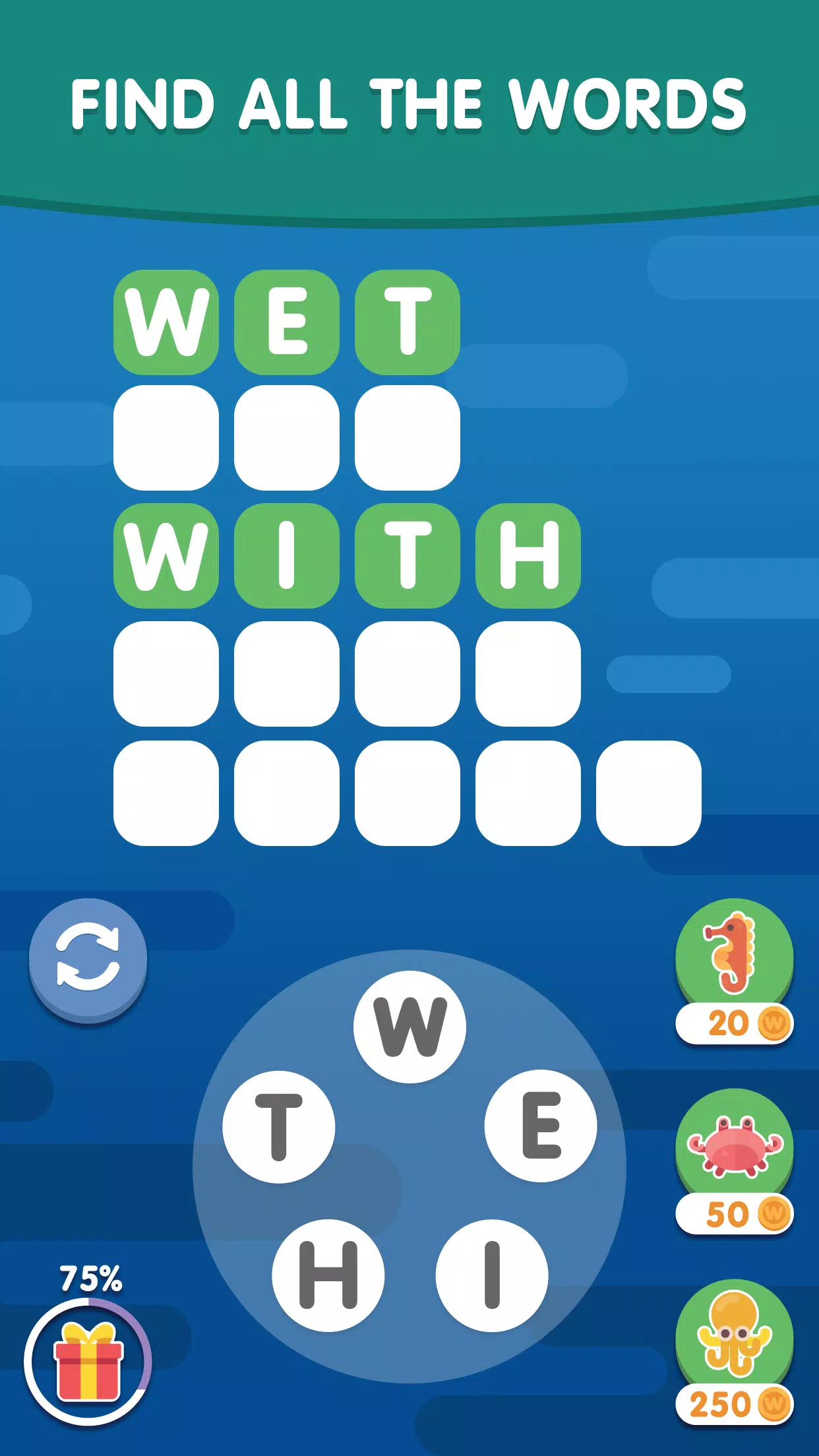 Word Search Sea: Word Puzzle 스크린샷 3
