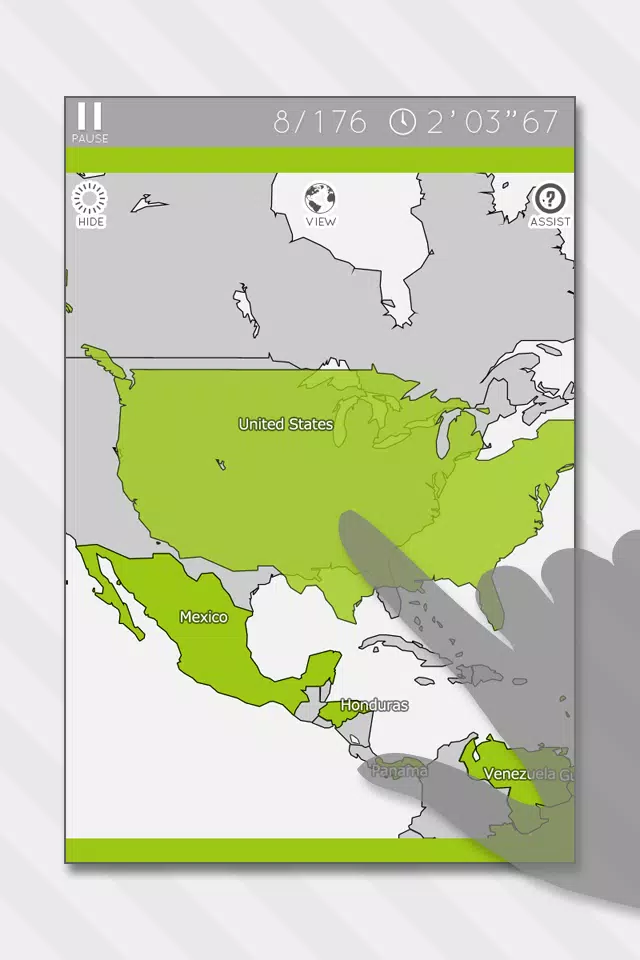 E. Learning World Map Puzzle ภาพหน้าจอ 1