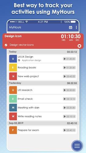 MyHours : Track Your Hours, Ti Screenshot 2