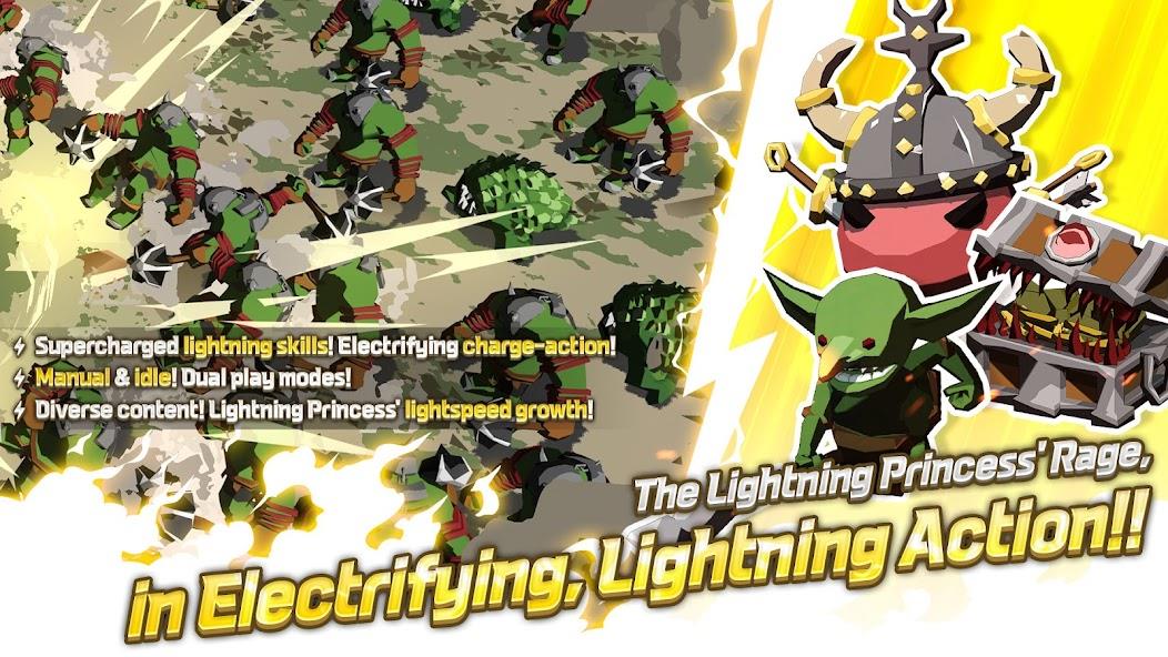 Lightning Princess: Idle RPG Mod 스크린샷 2