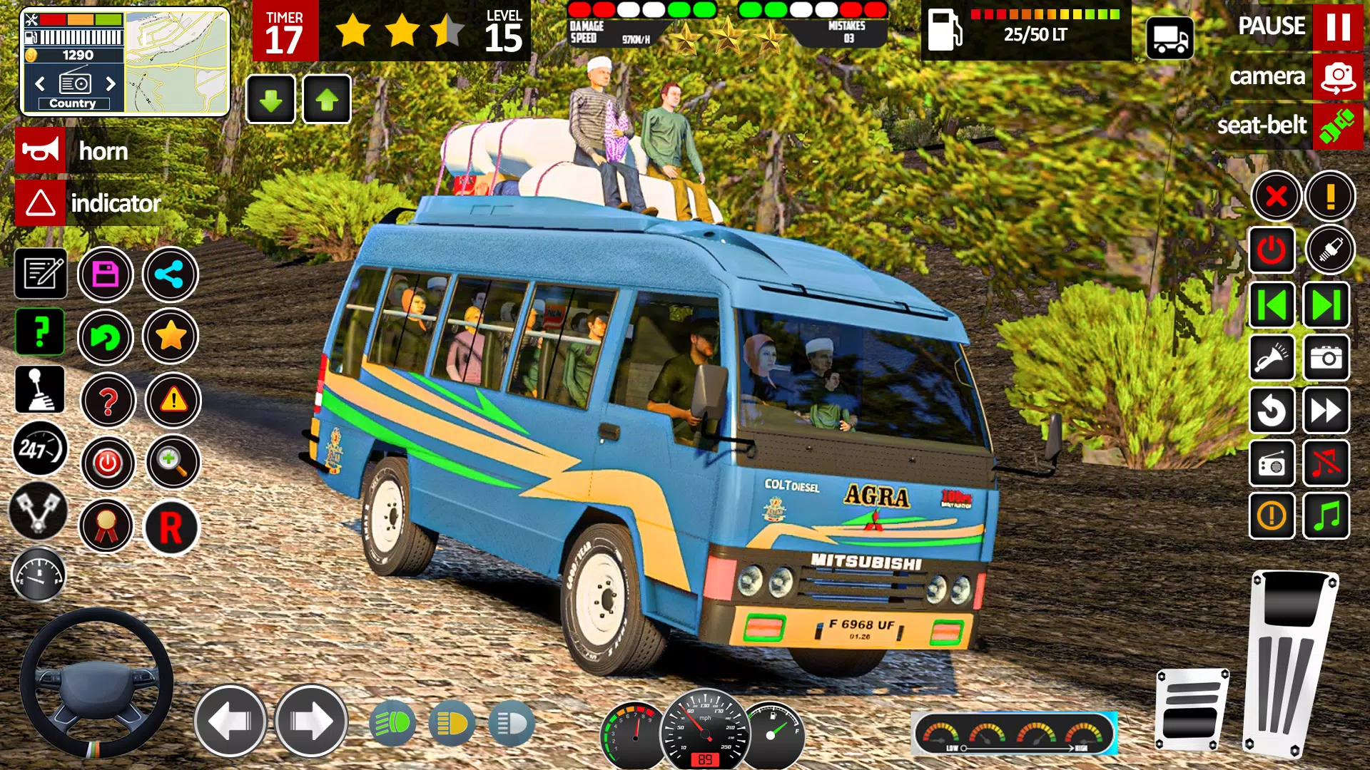 Real Mini Coach: Bus Game 3D Captura de tela 2