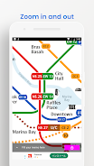 Singapore MRT Metro Map Schermafbeelding 3