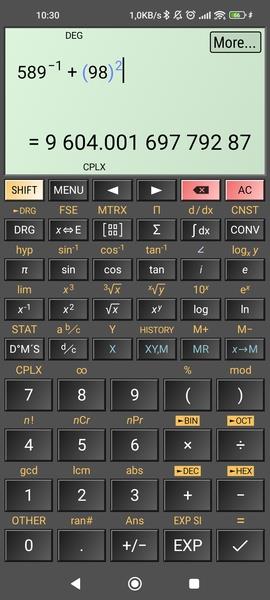 HiPER Scientific Calculator應用截圖第2張